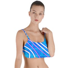 Pop Art Neon Wall Layered Top Bikini Top  by essentialimage365