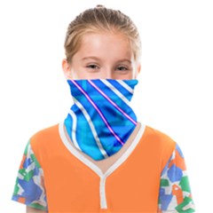 Pop Art Neon Wall Face Covering Bandana (kids) by essentialimage365