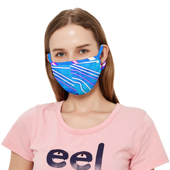 Pop Art Neon Wall Crease Cloth Face Mask (Adult)