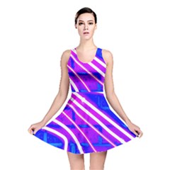 Pop Art Neon Wall Reversible Skater Dress by essentialimage365