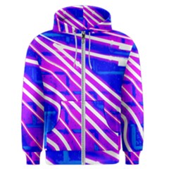 Pop Art Neon Wall Men s Zipper Hoodie by essentialimage365