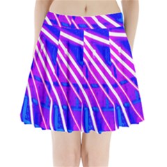 Pop Art Neon Wall Pleated Mini Skirt by essentialimage365