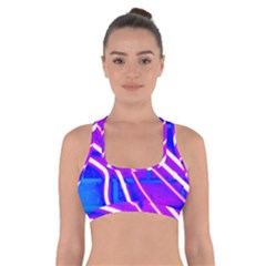 Pop Art Neon Wall Cross Back Sports Bra