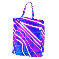 Pop Art Neon Wall Giant Grocery Tote by essentialimage365