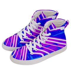 Pop Art Neon Wall Women s Hi-top Skate Sneakers by essentialimage365