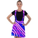 Pop Art Neon Wall Velvet Suspender Skater Skirt View1