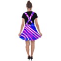 Pop Art Neon Wall Velvet Suspender Skater Skirt View2