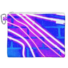 Pop Art Neon Wall Canvas Cosmetic Bag (xxl) by essentialimage365