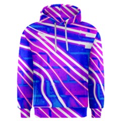 Pop Art Neon Wall Men s Overhead Hoodie