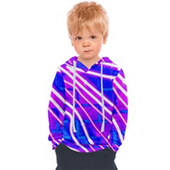 Pop Art Neon Wall Kids  Overhead Hoodie by essentialimage365