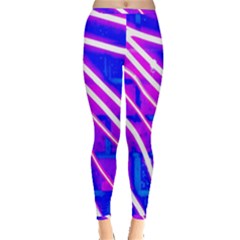 Pop Art Neon Wall Inside Out Leggings by essentialimage365