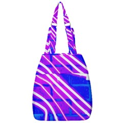 Pop Art Neon Wall Center Zip Backpack by essentialimage365