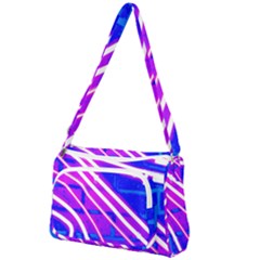 Pop Art Neon Wall Front Pocket Crossbody Bag by essentialimage365