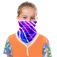 Pop Art Neon Wall Face Covering Bandana (kids) by essentialimage365