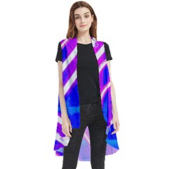 Pop Art Neon Wall Sleeveless Chiffon Waistcoat Shirt