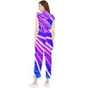 Pop Art Neon Wall Women s Frill Top Jumpsuit View2