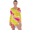 Pop Art Neon Wall Asymmetric Cut-Out Shift Dress View1