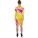 Pop Art Neon Wall Asymmetric Cut-Out Shift Dress View2