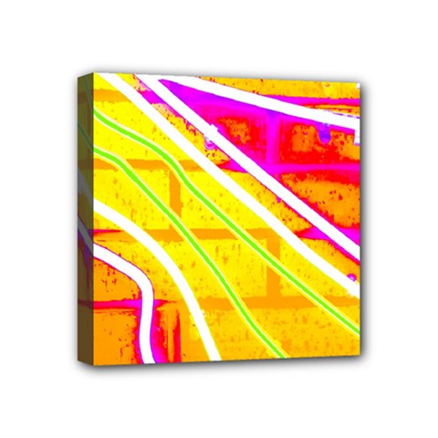 Pop Art Neon Wall Mini Canvas 4  X 4  (stretched) by essentialimage365