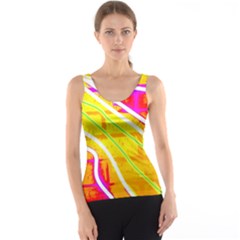 Pop Art Neon Wall Tank Top by essentialimage365