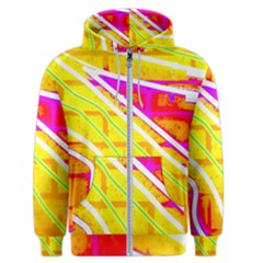 Pop Art Neon Wall Men s Zipper Hoodie by essentialimage365