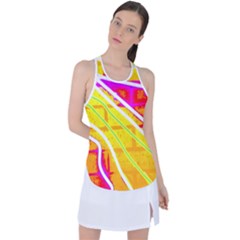 Pop Art Neon Wall Racer Back Mesh Tank Top by essentialimage365