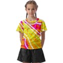 Pop Art Neon Wall Kids  Front Cut Tee View1