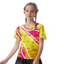 Pop Art Neon Wall Kids  Front Cut Tee View2