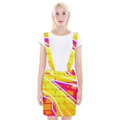 Pop Art Neon Wall Braces Suspender Skirt by essentialimage365