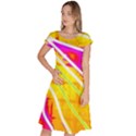 Pop Art Neon Wall Classic Short Sleeve Dress View1