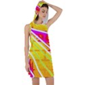 Pop Art Neon Wall Racer Back Hoodie Dress View1