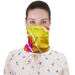 Pop Art Neon Wall Face Covering Bandana (adult) by essentialimage365