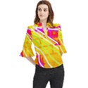 Pop Art Neon Wall Loose Horn Sleeve Chiffon Blouse View1