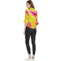 Pop Art Neon Wall Loose Horn Sleeve Chiffon Blouse View2