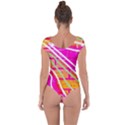 Pop Art Neon Wall Short Sleeve Leotard  View2