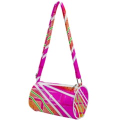 Pop Art Neon Wall Mini Cylinder Bag by essentialimage365