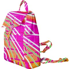 Pop Art Neon Wall Buckle Everyday Backpack by essentialimage365