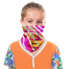 Pop Art Neon Wall Face Covering Bandana (kids) by essentialimage365