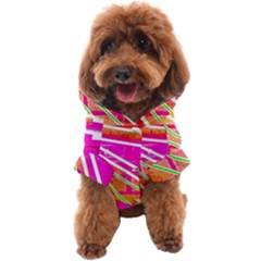 Pop Art Neon Wall Dog Coat by essentialimage365