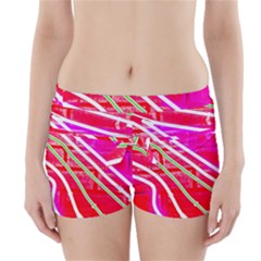 Pop Art Neon Wall Boyleg Bikini Wrap Bottoms by essentialimage365