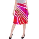 Pop Art Neon Wall Midi Beach Skirt View1