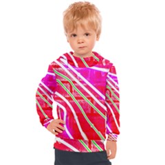 Pop Art Neon Wall Kids  Hooded Pullover by essentialimage365