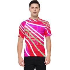 Pop Art Neon Wall Men s Short Sleeve Rash Guard