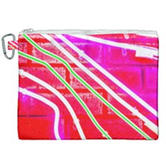 Pop Art Neon Wall Canvas Cosmetic Bag (xxl) by essentialimage365