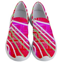 Pop Art Neon Wall Women s Lightweight Slip Ons by essentialimage365