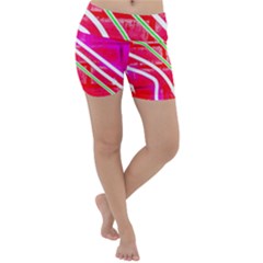 Pop Art Neon Wall Lightweight Velour Yoga Shorts by essentialimage365