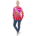 Pop Art Neon Wall Women s Long Sleeve Pocket Shirt View2