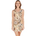 Clock Butterfly Pattern Bodycon Dress View1