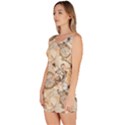 Clock Butterfly Pattern Bodycon Dress View2