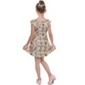 Clock Butterfly Pattern Kids  Cap Sleeve Dress View2